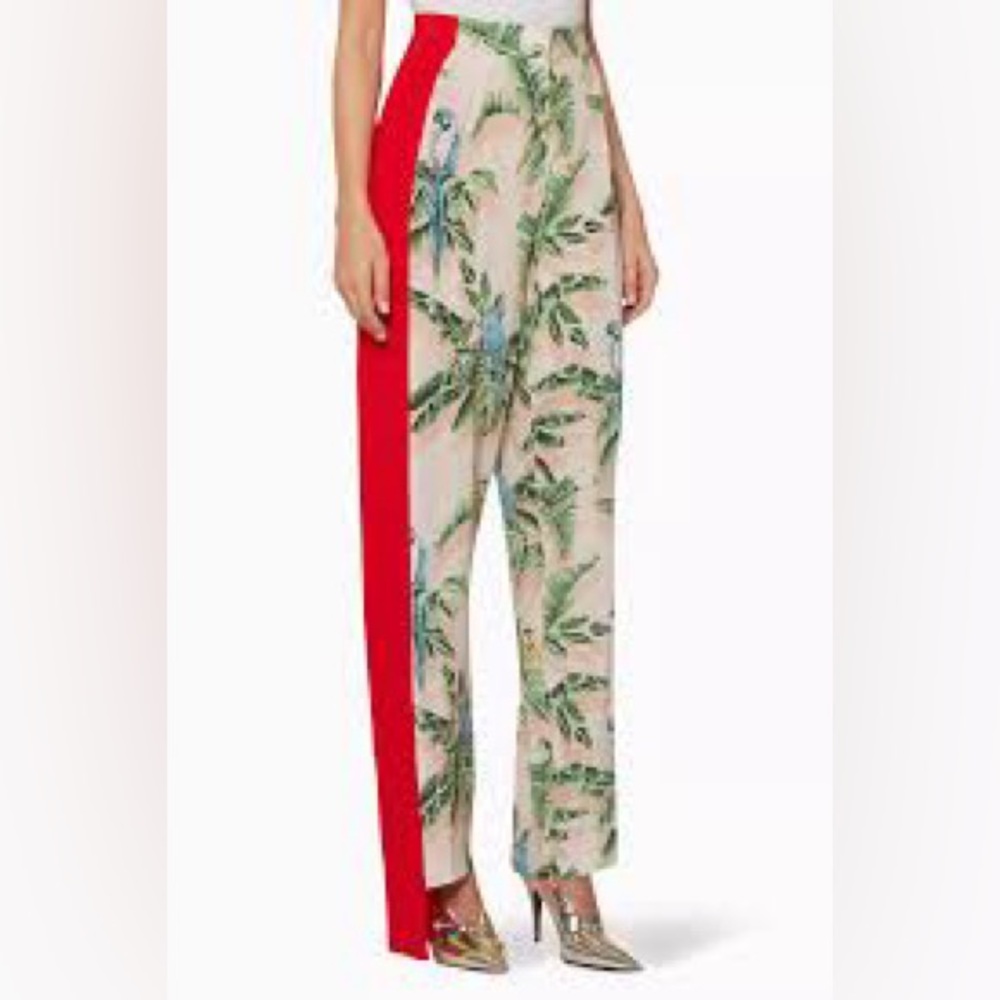 🦜 Stella McCartney silk blend trousers